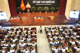 Quang cảnh phiên chất vấn và trả lời chất vấn kỳ họp. (Ảnh: Thu Hoài/TTXVN)