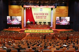 Quang cảnh Đại hội, ngày làm việc thứ nhất. (Ảnh: Vũ Sinh/TTXVN)