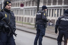 Cảnh sát Đan Mạch tuần tra ở Copenhagen. (Nguồn: AFP/TTXVN)