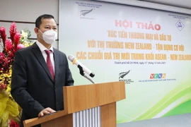 Ông Trần Phú Lữ, Phó Giám đốc phụ trách ITPC phát biểu khai mạc Hội thảo. (Ảnh: Xuân Anh/TTXVN)