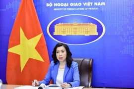 Người phát ngôn Bộ Ngoại giao Lê Thị Thu Hằng. (Ảnh: TTXVN)