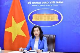 Người phát ngôn Bộ Ngoại giao Lê Thị Thu Hằng. (Ảnh: TTXVN)