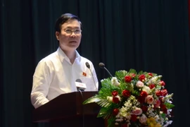 Ông Võ Văn Thưởng, Ủy viên Bộ Chính trị, Thường trực Ban Bí thư phát biểu tại Hội nghị. (Ảnh: Quốc Dũng/TTXVN)