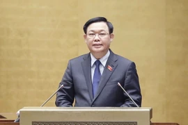 Chủ tịch Quốc hội Vương Đình Huệ phát biểu. (Ảnh: Doãn Tấn/TTXVN)