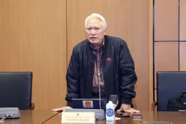 Đại biểu Quốc hội thành phố Hải Phòng Nguyễn Chu Hồi phát biểu ý kiến. (Ảnh: Doãn Tấn/TTXVN)