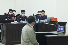 Đại diện Viện Kiểm sát tham gia phần xét hỏi bị cáo. (Ảnh: Phạm Kiên/TTXVN)