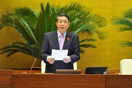 Phó Chủ tịch Quốc hội Nguyễn Đức Hải điều hành phiên họp. (Ảnh: Minh Đức/TTXVN)