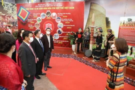 Hình ảnh Khai mạc Triển lãm Không gian di sản văn hóa Việt Nam 