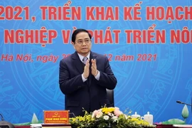 Thủ tướng Phạm Minh Chính dự hội nghị. (Ảnh: Dương Giang/TTXVN)