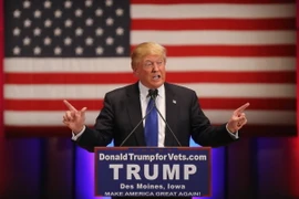 Ứng cử viên Tổng thống Mỹ Donald Trump. (Ảnh: AFP/TTXVN)