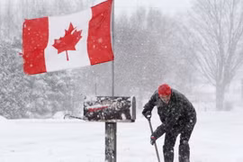 Một trận bão tuyết mạnh sắp tràn vào Canada. (Nguồn: The Canadian Press)