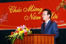 Đồng chí Võ Văn Thưởng, Ủy viên Bộ Chính trị được phân công làm Trưởng Ban Tuyên giáo Trung ương. (Ảnh: Doãn Tấn/TTXVN)