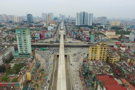 Toàn cảnh hầm chui nút giao Thanh Xuân. (Ảnh: Minh Sơn/Vietnam+)
