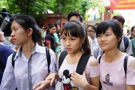 Thí sinh dự thi trung học phổ thông quốc gia. (Ảnh: Lê Minh Sơn/Vietnam+)