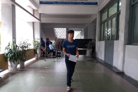 Tại Đại học Bách khoa Hà Nội, thí sinh không còn phải xếp hàng chờ lượt. (Ảnh: Phạm Mai/Vietnam+)