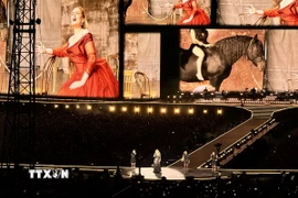 Live show "Adele in Munich" được tổ chức tại thành phố Munich (München) của Đức. (Ảnh: Thu Hằng/TTXVN)