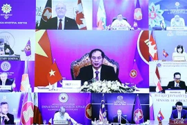 Bộ trưởng Bộ Ngoại giao Bùi Thanh Sơn dự Hội nghị Bộ trưởng Ngoại giao ASEAN-Canada. (Ảnh: Phạm Kiên/TTXVN)