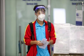 Đội tuyển Việt Nam chỉ có khoảng 7 tiếng nghỉ ngơi sau trận đấu tốn nhiều thể lực với đối thủ Tây Á. (Ảnh: TTXVN) 