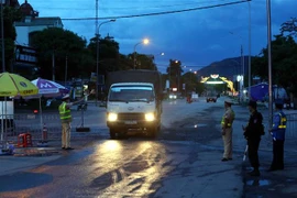 Một chốt kiểm soát. (Ảnh minh họa: Phạm Kiên/TTXVN)