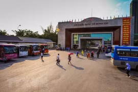 Cửa khẩu quốc tế Móng Cái. (Ảnh: Trọng Đạt/TTXVN)