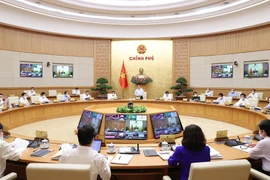 Quang cảnh Phiên họp Chính phủ Thường kỳ tháng 7 năm 2021. 