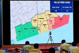 Tỉnh Sóc Trăng phân vùng để phòng chống dịch COVID-19. (Ảnh: Trung Hiếu/TTXVN)