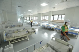 Bệnh viện dã chiến có quy mô 500 giường bệnh, điều trị cho bệnh nhân COVID-19. (Ảnh: Minh Quyết/TTXVN)