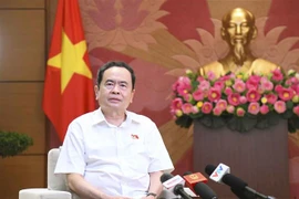 Phó Chủ tịch Thường trực Quốc hội Trần Thanh Mẫn trả lời phỏng vấn báo chí. (Ảnh: Doãn Tấn/TTXVN)