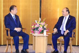 Quang cảnh buổi tiếp. (Ảnh: Thống Nhất/TTXVN)