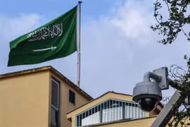 Lãnh sự quán Saudi Arabia tại Istanbul, Thổ Nhĩ Kỳ, nơi nhà báo Jamal Khasoggi bị sát hại, ngày 11/10/2018. (Ảnh: AFP/ TTXVN)