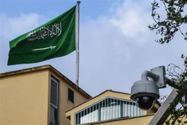 Lãnh sự quán Saudi Arabia tại Istanbul, Thổ Nhĩ Kỳ, nơi nhà báo Jamal Khasoggi bị sát hại, ngày 11/10/2018. (Ảnh: AFP/ TTXVN)