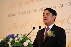 Chủ tịch Hội đồng quản trị Vietcombank Nghiêm Xuân Thành phát biểu tại buổi lễ. (Nguồn: CTV)