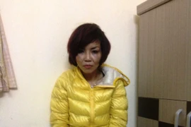 Đối tượng Thủy tại cơ quan công an. (Ảnh: Sơn Bách/Vietnam+)