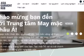 Cổng trung tâm thông tin dệt may châu Á (www.asiagarmenthub.net). (Ảnh: PV/Vietnam+)