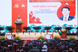 Chủ tịch nước Lương Cường đến dự và phát biểu chỉ đạo tại Hội thảo. (Ảnh: Lâm Khánh/TTXVN)