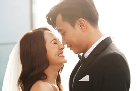 Hai diễn viên Bảo Anh, Quốc Trường trong ''Bẫy ngọt ngào.'' (Ảnh: ĐPCC)