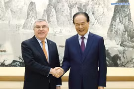 Quang cảnh cuộc gặp. (Nguồn: Xinhua)