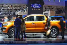 Mẫu ôtô của hãng Ford được giới thiệu tại Triển lãm nhập khẩu quốc tế Trung Quốc ở Thượng Hải ngày 7/11/2018. (Ảnh: THX/ TTXVN)