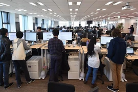 Công ty Internet và điện tử thương mại tại Tokyo, Nhật Bản. (Ảnh: AFP/TTXVN)