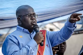 Ứng viên tranh cử Tổng thống CHDC Congo Felix Tshisekedi vận động tranh cử tại Kinshasa ngày 21/12/2018. (Ảnh: AFP/TTXVN)
