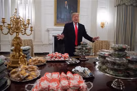 Tổng thống Mỹ Donald Trump tại Nhà Trắng ở Washington, DC, ngày 14/1/2019. (Ảnh: AFP/ TTXVN)