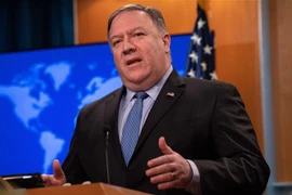 Ngoại trưởng Mỹ Mike Pompeo phát biểu trong cuộc họp báo tại Washington, DC, ngày 20/11/2018. (Ảnh: AFP/ TTXVN)