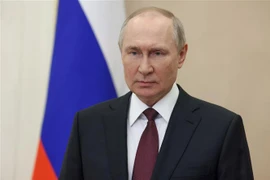 Tổng thống Nga Vladimir Putin tại một sự kiện ở Moskva. (Ảnh: AFP/TTXVN)