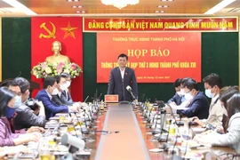  Toàn cảnh buổi họp báo. (Ảnh: TTXVN phát)