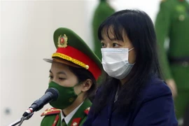 Bị cáo Phạm Thị Đoan Trang lĩnh án 9 năm tù về tội 'tuyên truyền chống Nhà nước Cộng hòa xã hội chủ nghĩa Việt Nam.' (Ảnh: Phạm Kiên/TTXVN)