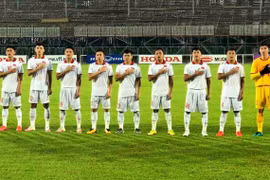Đội hình xuất phát trong trận giao hữu đầu tiên của U23 Việt Nam trước thềm vòng loại U23 châu Á 2022. (Nguồn: VFF)