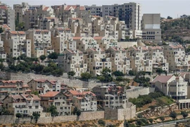 Khu định cư Efrat của Israel ở ngoại ô Bethlehem tại khu vực Bờ Tây. (Ảnh: AFP/TTXVN)