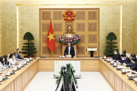 Thủ tướng Phạm Minh Chính tiếp Trưởng đại diện các Tổ chức Liên hợp quốc tại Việt Nam. (Ảnh: Dương Giang/TTXVN)