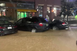 Mưa lớn ở bang Alabama, miền Đông Nam nước Mỹ. (Nguồn: abc3340.com)