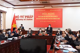 Quang cảnh hội nghị. (Nguồn: Bộ Tư pháp)